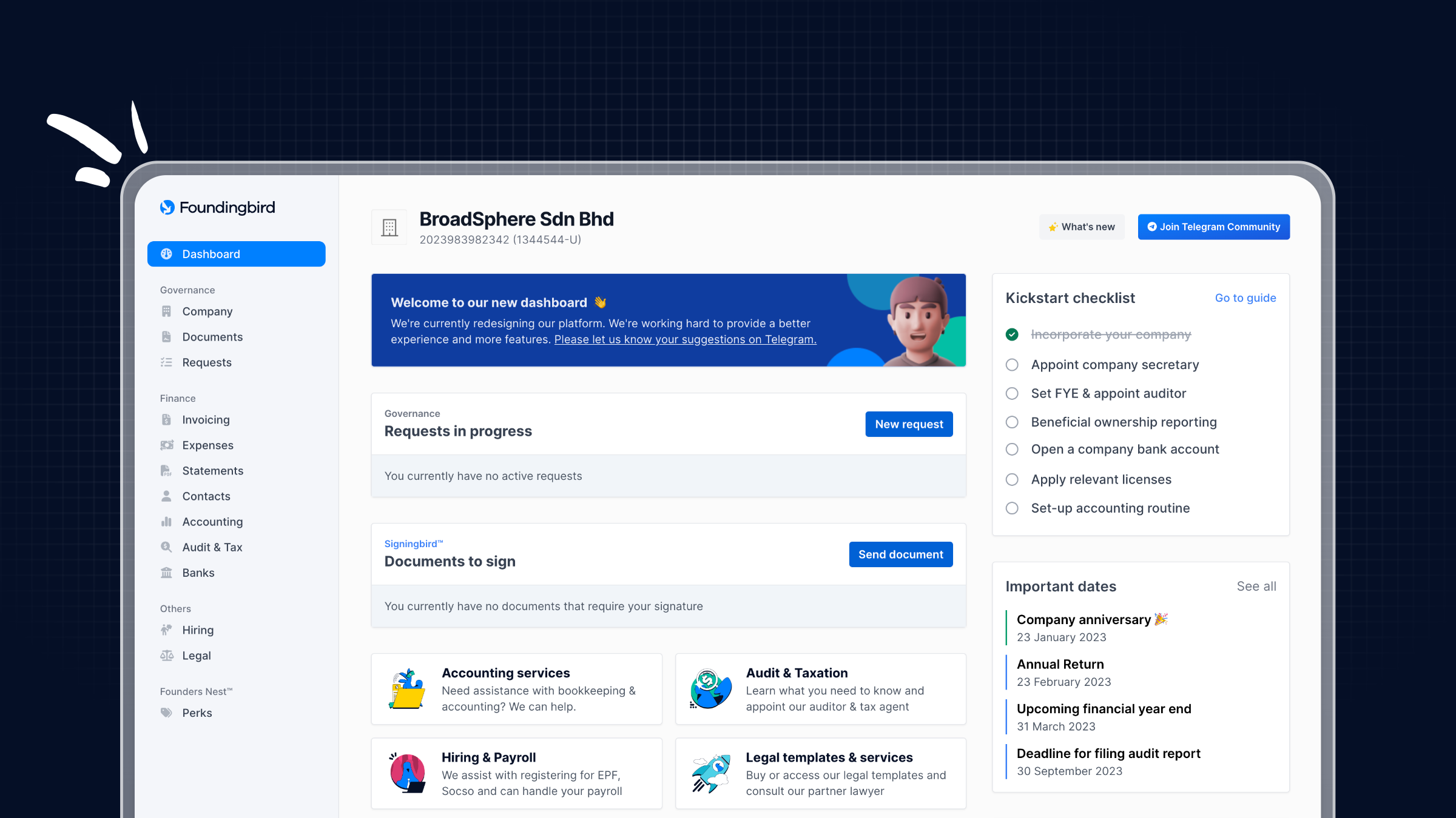China company registration visual